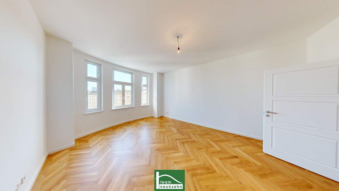 Exklusive Wohnfläche in zentraler Lage: 126.5m², Altbau mit Loggia &amp; Fußbodenheizung - Jetzt für 849.000,00 € in Wien!