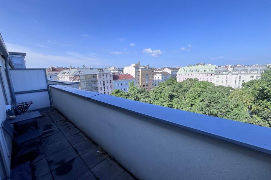 PARKVIEW | Moderne Dachterrassen-Maisonette nähe Hauptbahnhof | Klimatisiert, Wohnung-kauf, 495.000,€, 1100 Wien 10., Favoriten