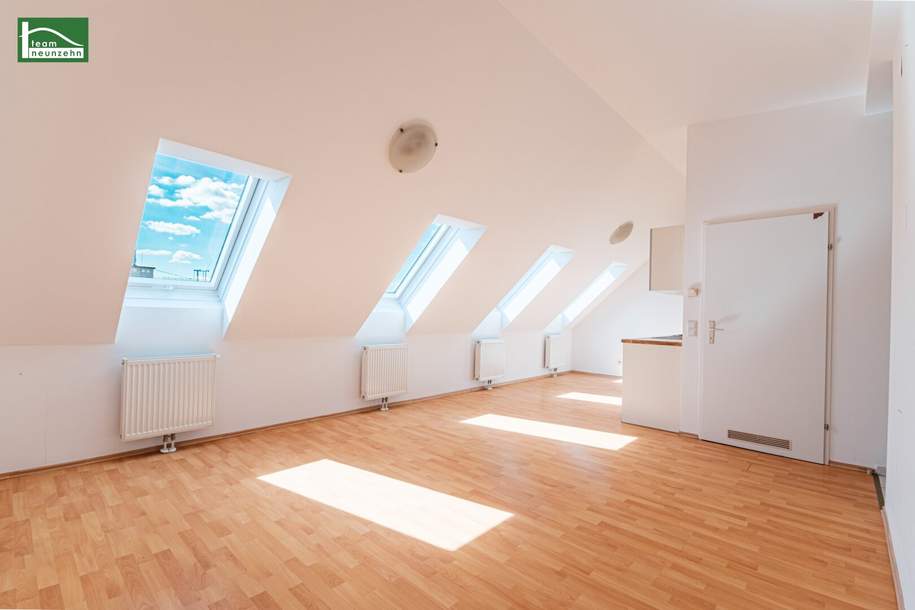 Freundliche DG-Wohnung in Sechshaus - 5 Gehminuten zu U4 und U6! Schlafzimmer in Hofruhelage!, Wohnung-kauf, 279.000,€, 1150 Wien 15., Rudolfsheim-Fünfhaus