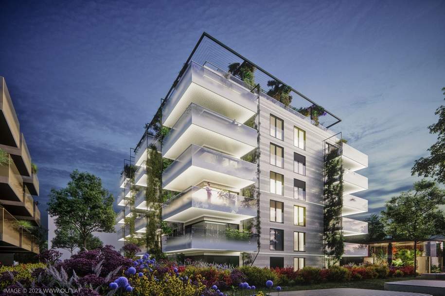 Wohnen wie im Urlaub. Mediterraner Lifestyle mit prachtvollem Park und Gemeinschaftsdachgarten, Wohnung-kauf, 720.000,€, 1100 Wien 10., Favoriten