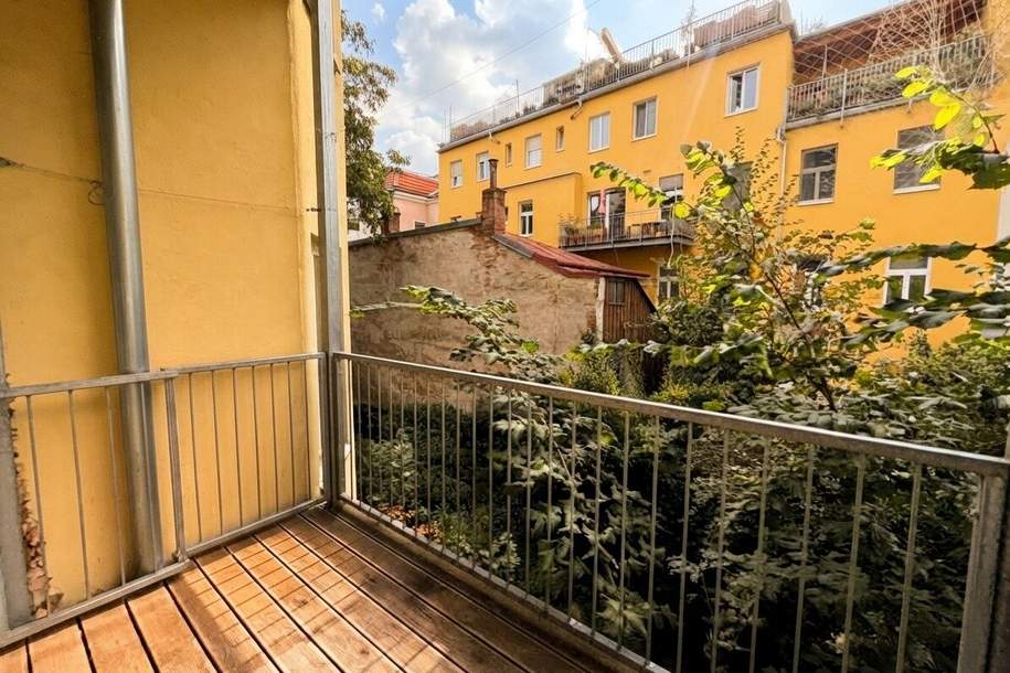 Geibelgasse - 2 Zimmer mit hofseitigem Balkon zu vermieten, Wohnung-miete, 999,53,€, 1150 Wien 15., Rudolfsheim-Fünfhaus