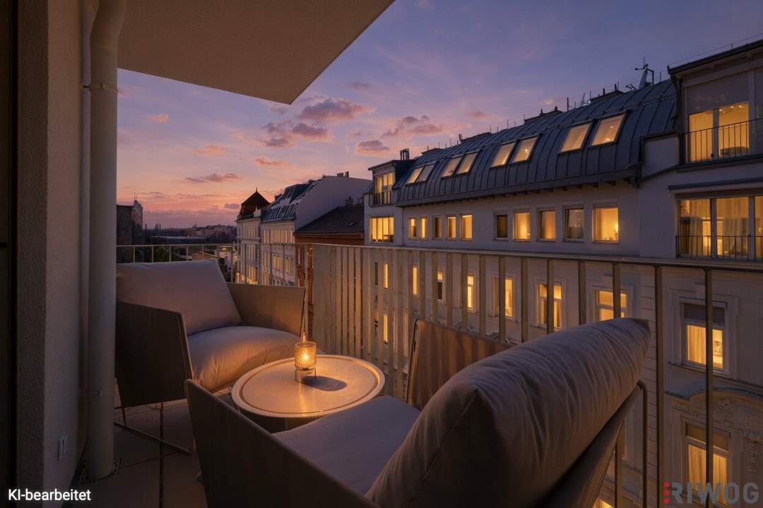 ERSTBEZUG mit LOGGIA/BALKON | Eckwohnung mit schönem Blick im 4. OG | Einbauküche | Optional möbliert | Nähe Alte Donau | Fernwärme | TG-Stellplatz optiona