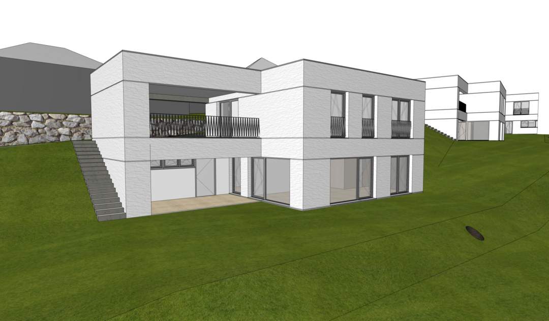 Modernes, energieeffizientes Wohnhaus in Siedlungslage im Zentrum