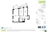 Moderne 3-Zimmer Wohnung mit Balkon und Blick in den grünen Innenhof