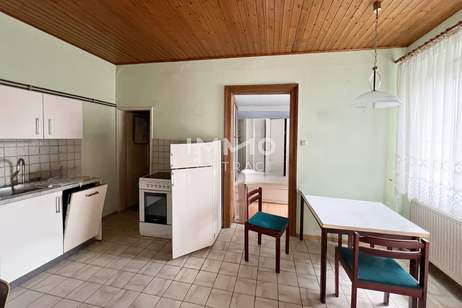 LANDHAUS mit Innenhof + GARTENPARZELLE in BW mit Garagengebäude - Besichtigung SA 14.3. Vormittag n.V., Haus-kauf, 125.000,€, 2061 Hollabrunn