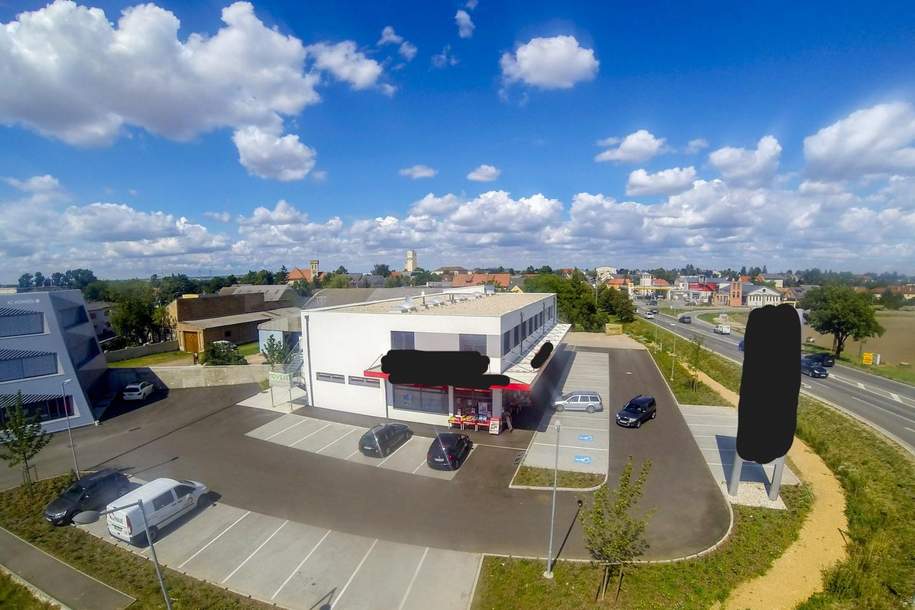 "595 m² Gewerbefläche in attraktiver Handelslage", Gewerbeobjekt-miete, 7.222,50,€, 2232 Gänserndorf