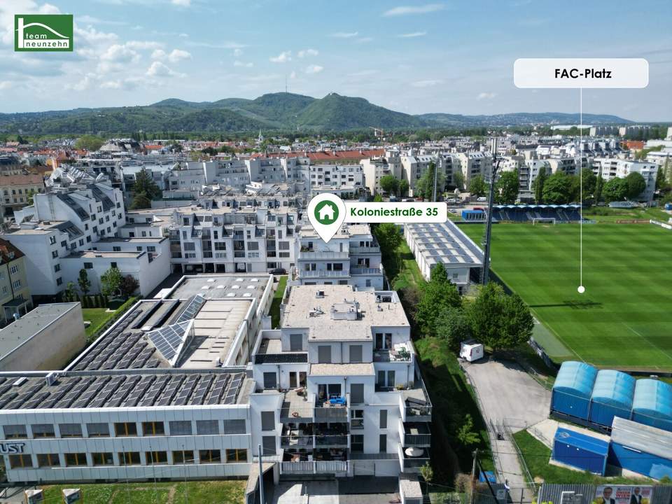 Kolo 35 - Tolle 2-Zimmer Wohnung mit Terrasse beim FAC-Platz nahe S-Bahn Jedlersdorf, Denglerpark und SCN - Ab November!