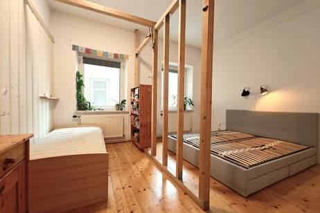 Vorgarten: Gemütliche Balkonwohnung + Idealer Grundriss + Sonniges Wohnzimmer + Teilbar auf 2-3 Zimmer, Wohnung-kauf, 329.000,€, 1200 Wien 20., Brigittenau