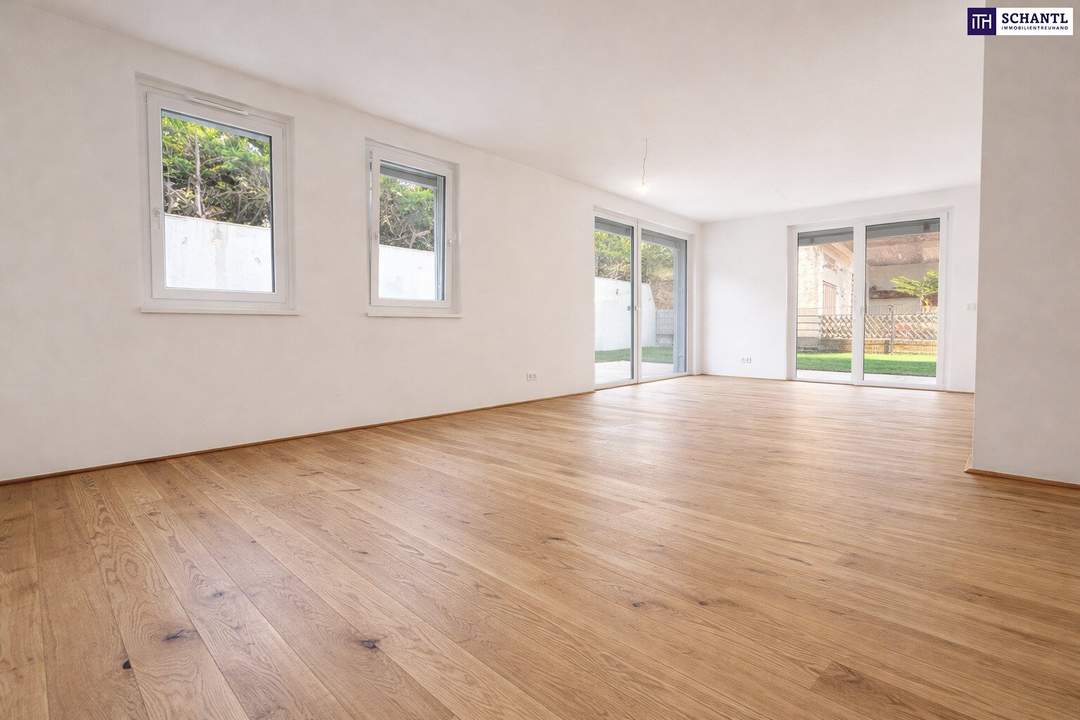 Nur einen Schritt von Wien entfernt: Wohnen in Schwechat: Mehr Raum I Mehr Grün I Mehr Lebensqualität: Großzügige 4-Zimmer Gartenwohnung mit privatem Gartenparadies und Top-Infrastruktur!