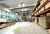 Platzmangel? Dann haben wir die Lösung. Imposante 7m Deckenhöhe mit ca. 810m² Nutzfläche und 40m² Bürotrakt.