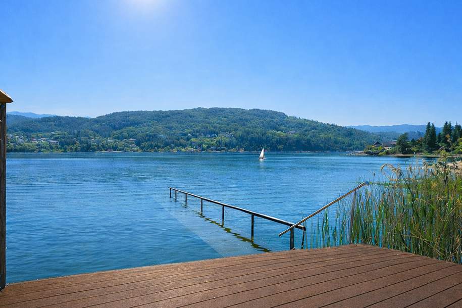Sonniges Seegrundstück mit bestehendem Appartementhaus direkt am Wörthersee, Grund und Boden-kauf, 5.850.000,€, 9201 Klagenfurt Land