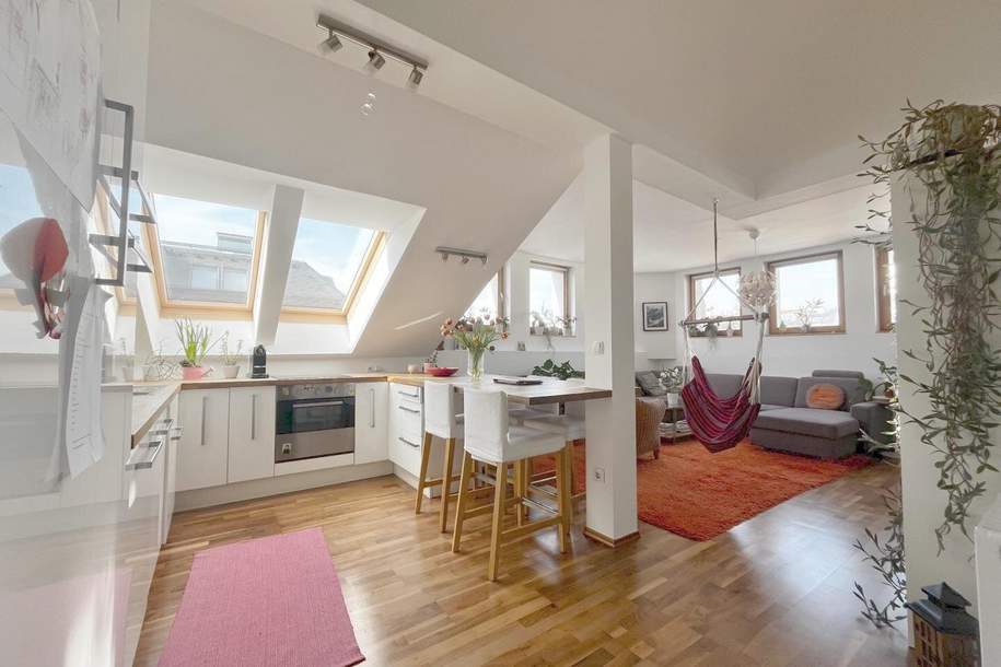 Dachgeschoss mit Terrasse - Ausblick auf die Gloriette, Wohnung-kauf, 599.000,€, 1140 Wien 14., Penzing