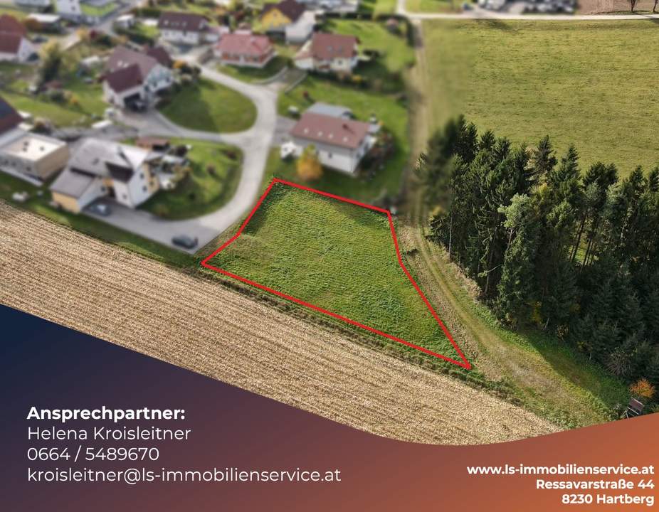 Sonniger Baugrund in absolut ruhiger Lage am Ende einer Sackgasse!
