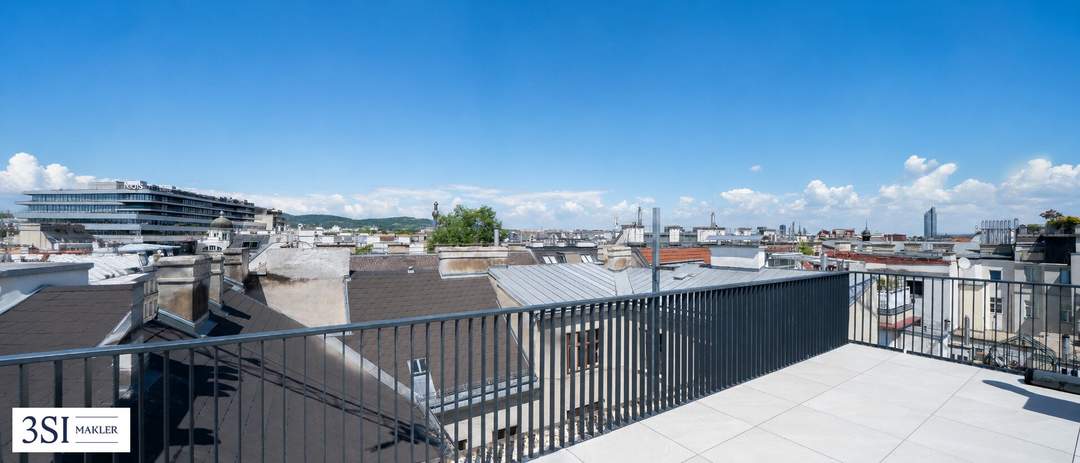 Servitenviertel! Exklusives 6-Zimmer-Penthouse mit Dachterrasse