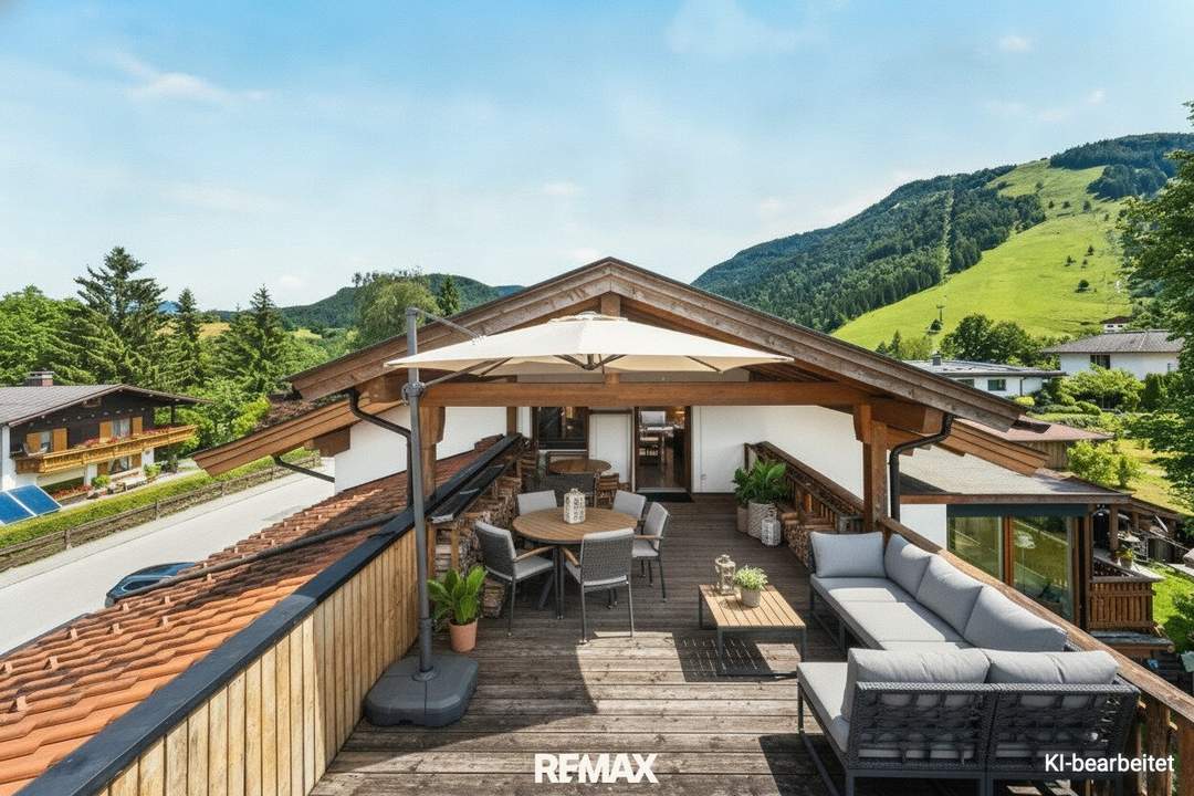 Dachgeschosswohnung - Traumblick von großer Dachterrasse