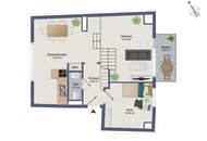 Charmante Maisonette-Wohnung mit Balkon und TG-Parkplatz