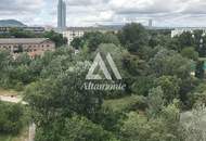 Blick über Wien bis Kahlenberg - Balkon und Tiefgarage