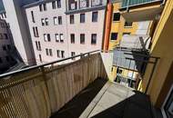Hofseitige 1-Zimmer-Wohnung mit Balkon