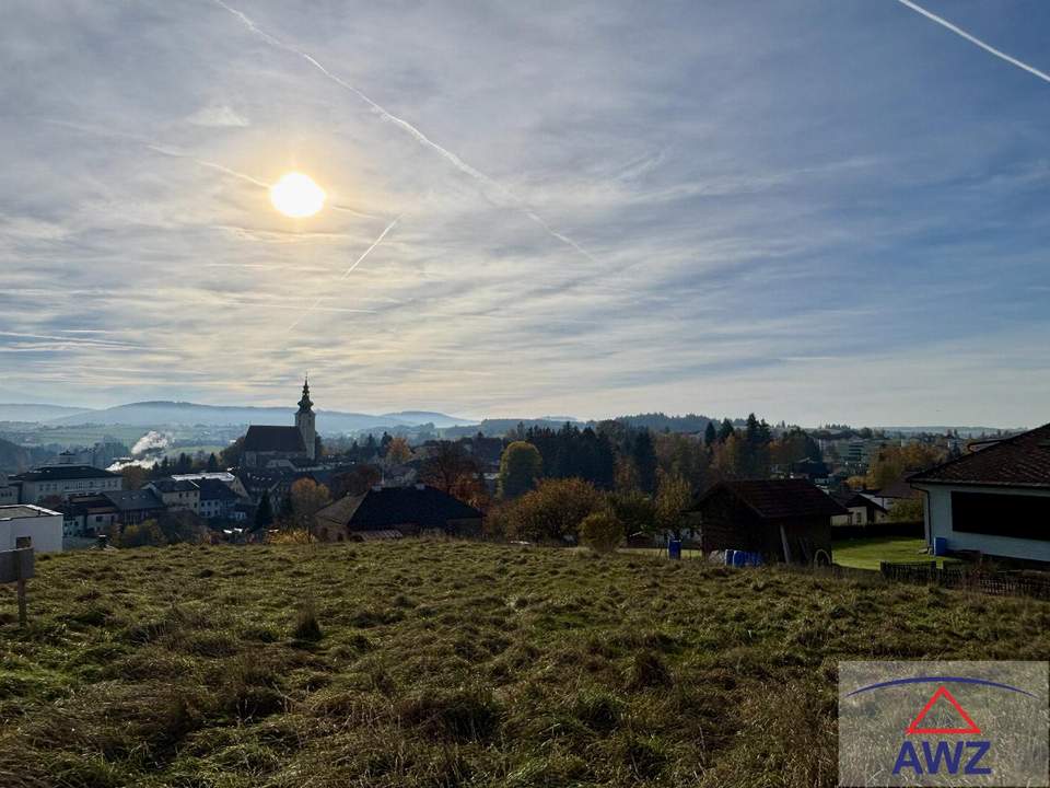 Leistbarer und sonniger Baugrund in erhöhter Lage mit Fernblick in Frankenmarkt!