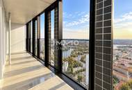 Skyline &amp; Wasser: 41. Etage ERSTBEZUG – Stilvolle 2 Zimmer mit Loggia - DC2 Tower