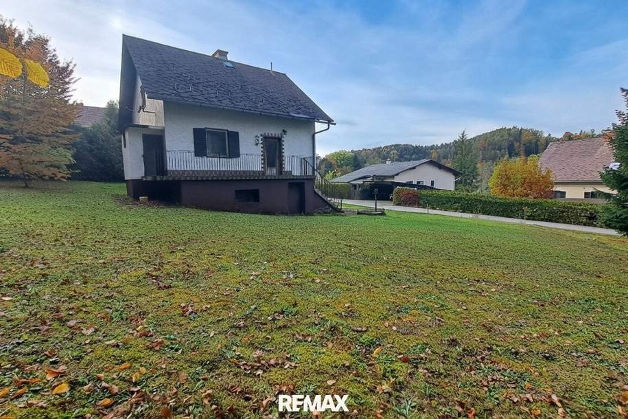 Idyllisches Wohnen im Grünen – Grundstück mit Sanierungspotenzial in St. Oswald, Haus-kauf, 165.000,€, 8113 Graz-Umgebung