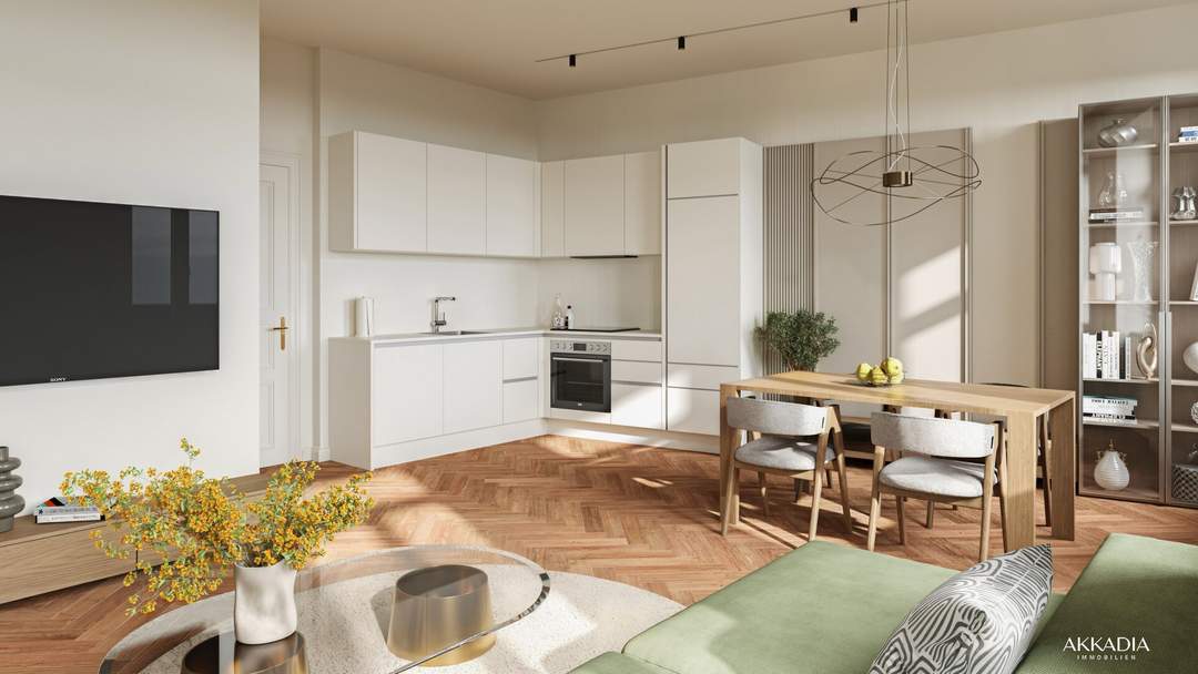 Smarte 2-Zimmer-Wohnung mit großem Balkon