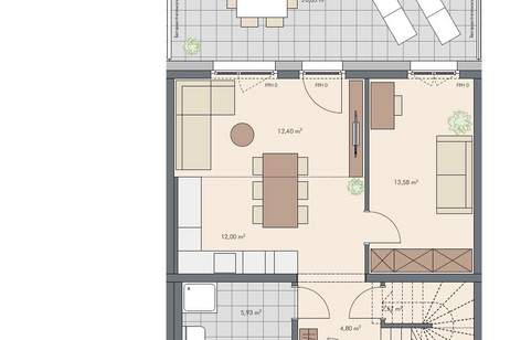 Großzügige 5-Zimmer Maisonette mit Terrasse und Garten, Wohnung-kauf, 597.000,€, 1220 Wien 22., Donaustadt