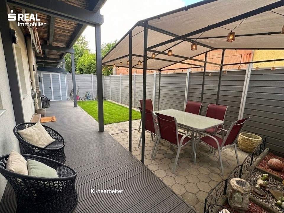 64 m2 EG Wohnung mit ca. 58 m2 Garten-Terrasse, plus Carport