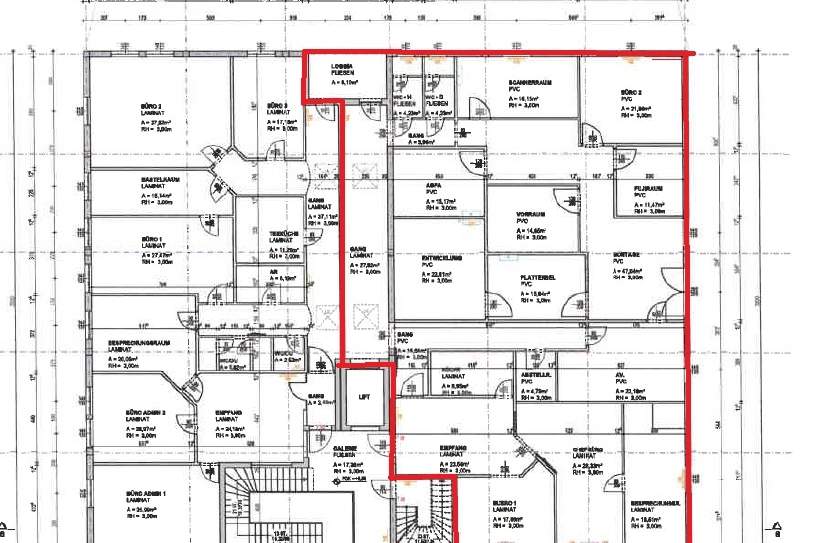 Inklusive Heizkosten I Großzügige Büroeinheit mit Besprechungsräumen, Gewerbeobjekt-miete, 4.842,42,€, 8042 Graz(Stadt)