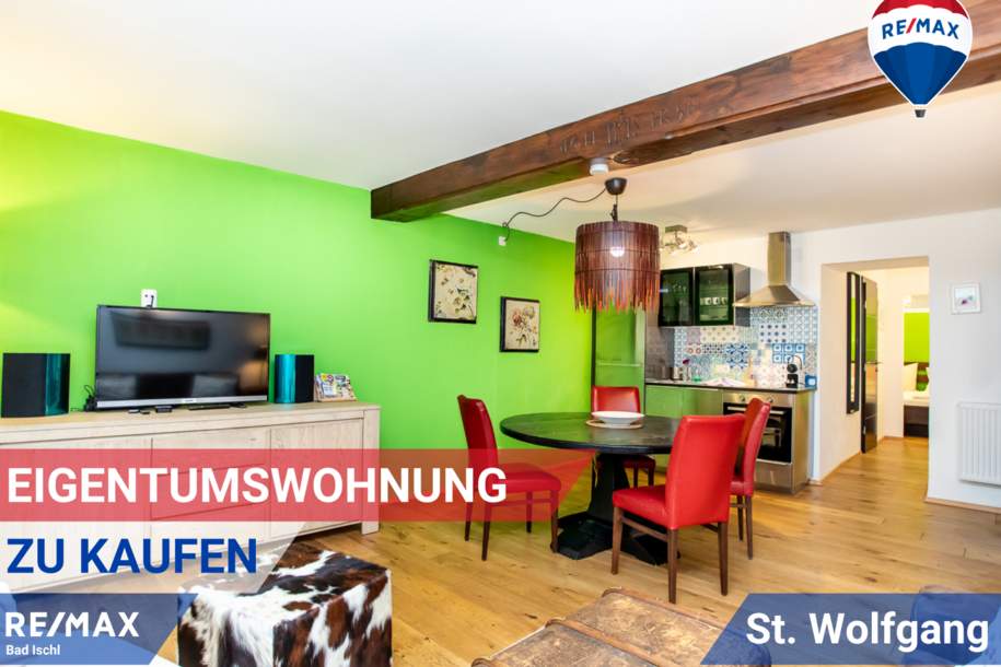 Schöne 2-Zimmer-Eigentumswohnung in St. Wolfgang im Salzkammergut – ideal als Zweitwohnsitz oder zur touristischen Vermietung, Wohnung-kauf, 399.000,€, 5360 Gmunden