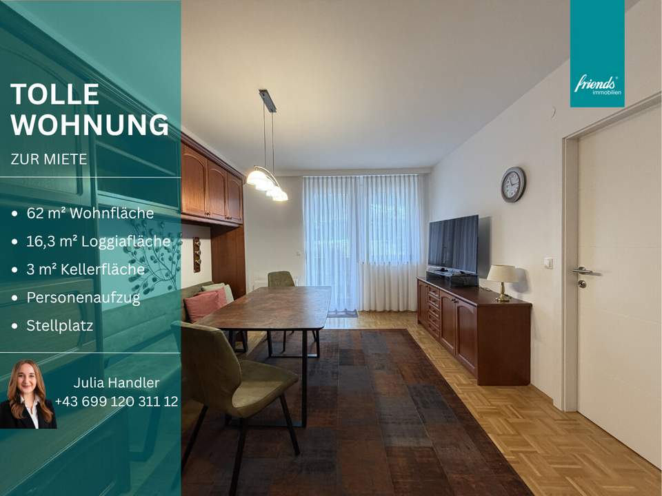 Großflächige 3 Zimmer Wohnung mit Option zur Leeräumung
