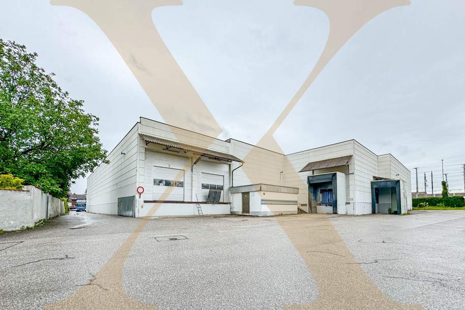 Lagerhalle samt Büros in verkehrstechnisch optimaler Lage in Wels zu vermieten! Gleisanschluss vorhanden!, Gewerbeobjekt-miete, 15.833,90,€, 4600 Wels(Stadt)