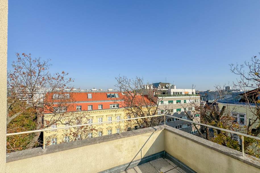 Springer-Schlössl-Park: Fantastische Dachgeschosswohnung mit großer Terrasse und Grünblick, Wohnung-kauf, 290.000,€, 1120 Wien 12., Meidling