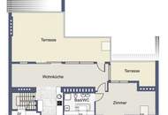 Schicke Maisonette mit 53 m² Dachgarten-Oase