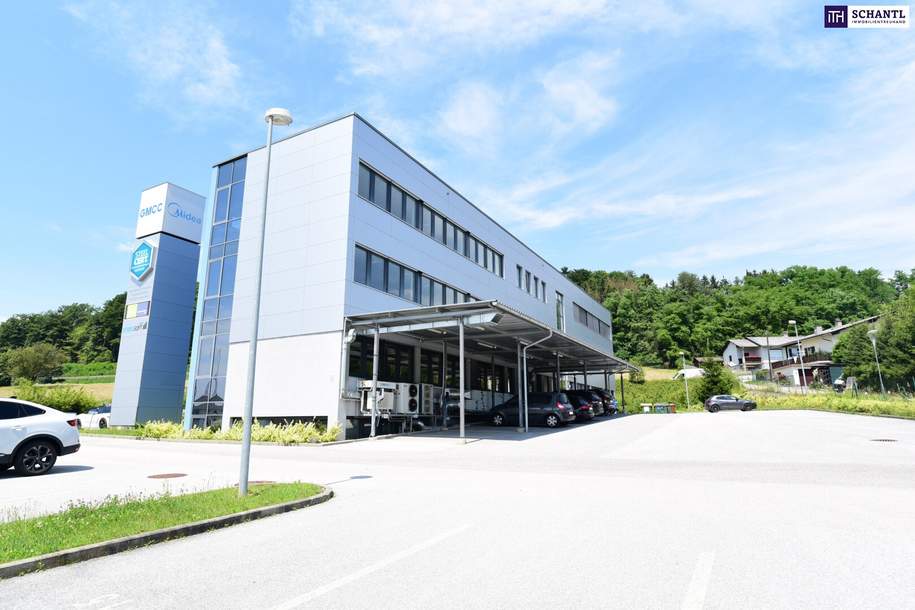 Ausgezeichnete Chance für Ihr neues Büro: Gewerbeimmobilie in Laßnitzhöhe - Büro- und Geschäftsräumlichkeiten auf 425 m² mit TOP-Ausstattung, KFZ-Abstellplätzen, E-Ladestationen & Klimaanlage! Sichern Sie sich jetzt Ihren Besichtigungstermin!, Gewerbeobjekt-miete, 8.366,30,€, 8075 Graz-Umgebung