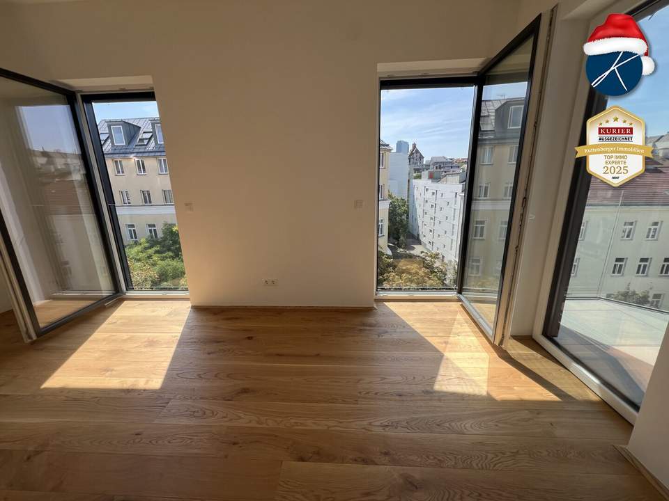 *Superprojekt: ''Über den Baumwipfeln" TOP 49 Sonnige 3 Zimmer + Küche *MIT ZWEI TRAUMHAFTEN WEST-LOGGIEN*