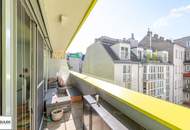 Ab Neujahr: ruhige 3 Zimmer Maisonette Wohnung mit südseitiger Loggia - nahe Mariahilfer Straße!