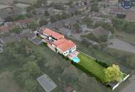 Charmantes Bauernhaus mit großem Grundstück, langgezogenem Hof, 2 Wohnungen und einem Swimmingpool