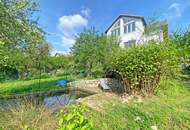 DG-Wohnung mit Traumblick und Eigengarten mit Schwimmteich in Jahrhundertwende-Villa auf der oberen Lawies