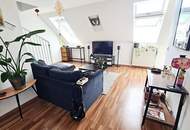 DACHGESCHOSS, U3-NÄHE, 55 m2 Maisonette, 2 Zimmer, Kochnische, Duschbad, Fernblick, Meiselstraße