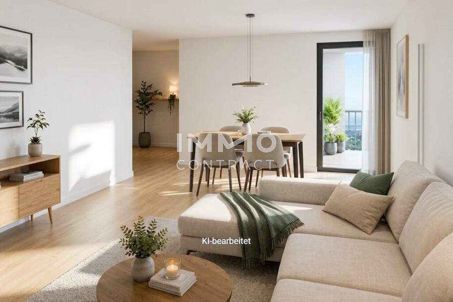 Erstbezug nahe Schönbrunn - Hochwertige Neubauwohnung mit Westbalkon &amp; Loggia, Wohnung-kauf, 309.000,€, 1120 Wien 12., Meidling