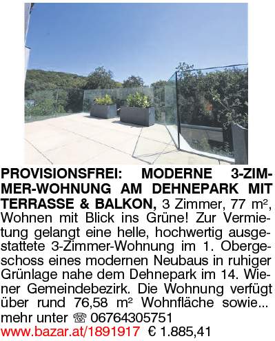 PROVISIONSFREI: MODERNE 3-ZIMMER-