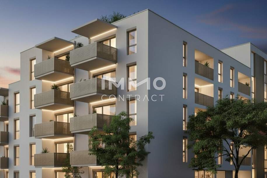 DONAU·ECK: Hochwertiger 2-Zimmer-Erstbezug nahe Alte Donau – provisionsfrei, Wohnung-kauf, 259.500,€, 1210 Wien 22., Donaustadt