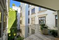 WIEN MITTE: Charmante, generalsanierte 4 Zimmer Altbauwohnung mit großzügiger Loggia