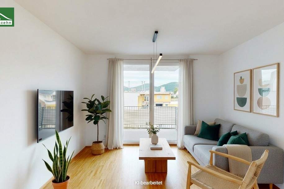 Kompakte 2-Zimmer-Wohnung mit Balkon - Hauptbahnhof Graz in Gehweite!, Wohnung-miete, 619,06,€, 8020 Graz(Stadt)