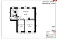 Frisch sanierte 3-Zimmer-Wohnung mit praktischer Raumaufteilung, flexibler Nutzung, sonniger Küche, ebenerdiger Dusche und ruhiger Grünlage - perfekt für Paare oder kleine Familien!