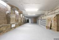 165 m2 Souterrain LAGER in der EMBELGASSE // zugehöriges WC + DUSCHE