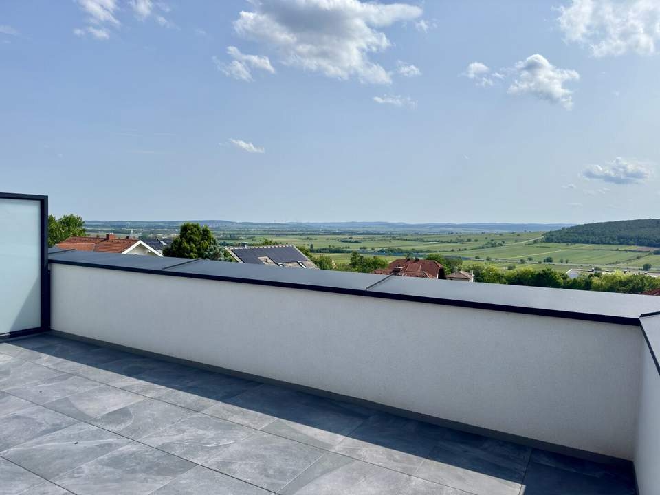 Doppelhaushälfte zur MIETE nahe Eisenstadt – Mit Garten, Balkon & Panorama-Dachterrasse