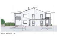 Vier Neubauwohnungen in sehr guter Lage- zwei im EG mit Terrassen und Eigengarten- zwei im OG mit Balkon- vier eigene Carports