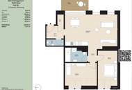 Helle und ruhige 3-Zimmer DG Wohnung mit super Ausstattung - ohne lästige Schrägen!